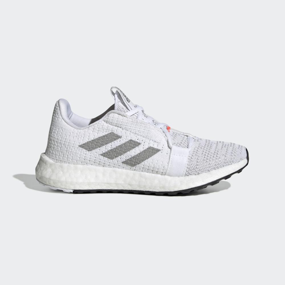 Adidasi Alergare Adidas Senseboost GO Fete Romania - Albi/Gri/Rosii EF0908